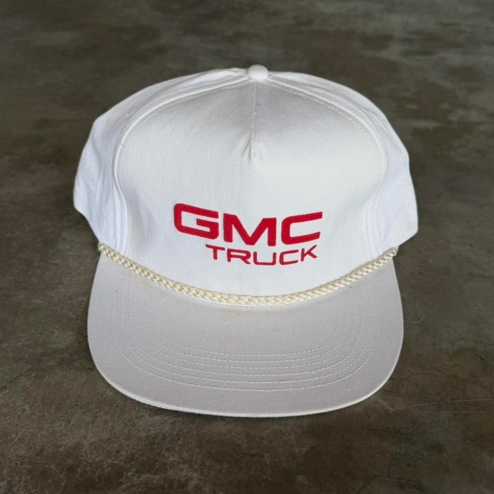 Vintage 90's GMC Truck Rope trucker SnapBack hat  New old stock